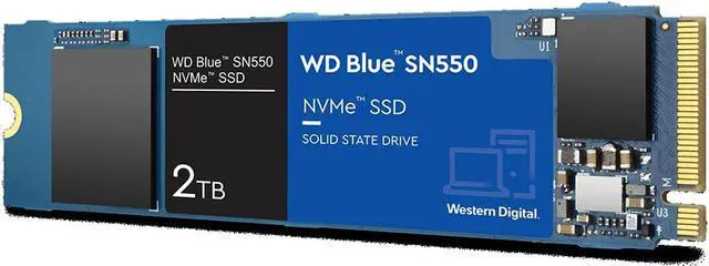 Alt view image 2 of 2 - WD Blue SN550 2TB NVMe PCIe 3.0 x4 M.2 Internal SSD