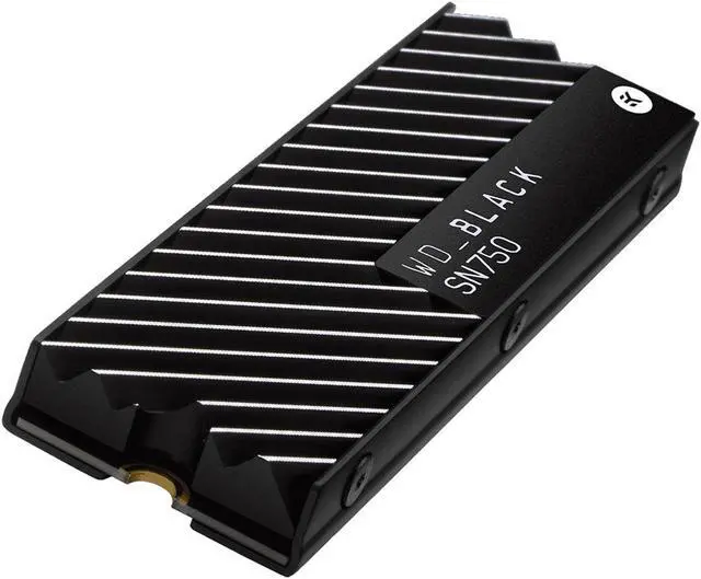 Alt view image 2 of 5 - WD _BLACK SN750 2TB NVMe M.2 Internal Gaming SSD with Heatsink
