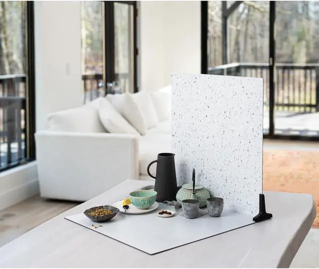 Alt view image 6 of 7 - V-FLAT WORLD Duo Board - 24x24" Double Sided Surface Board, Linen White/Linen Cream