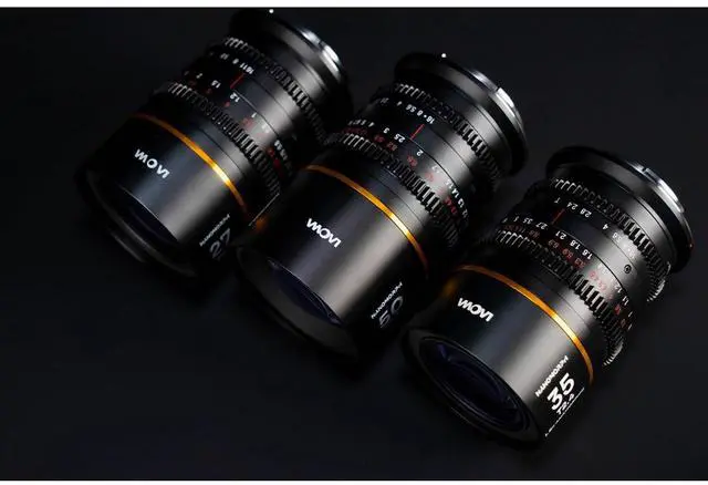 Alt view image 5 of 7 - Venus Laowa Nanomorph S35 Prime 3-Lens Bundle with 35mm, 50mm T2.4 and 27mm T2.8 Anamorphic Lens for DJI DL, Amber Flare
