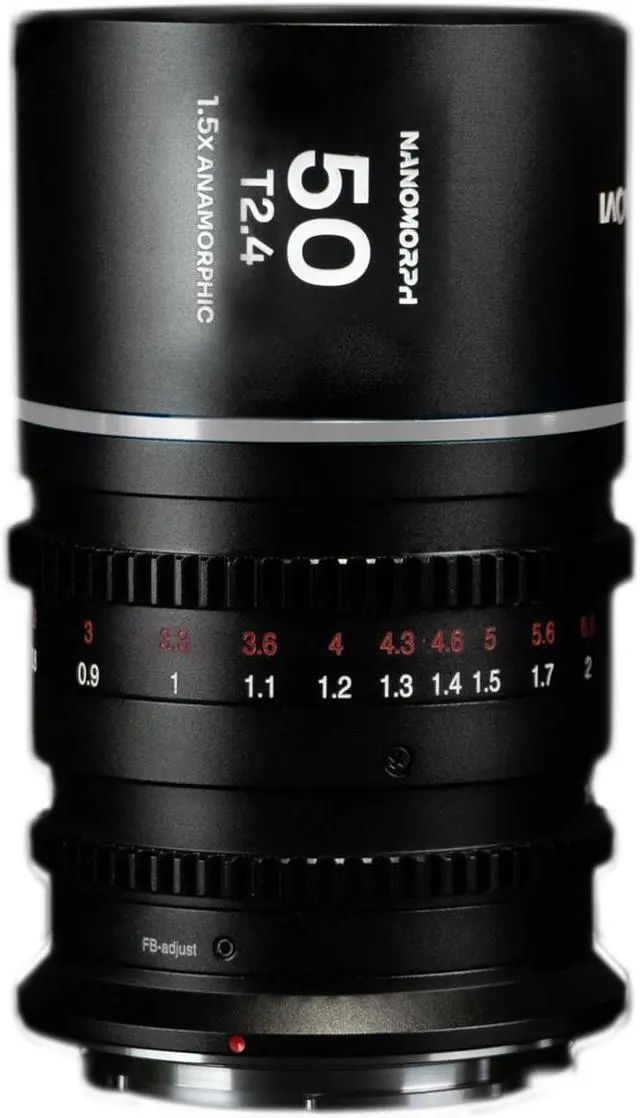 Main image of Venus Laowa Nanomorph 50mm T2.4 1.5x S35 Anamorphic Lens for Micro Four Thirds, Silver Flare
