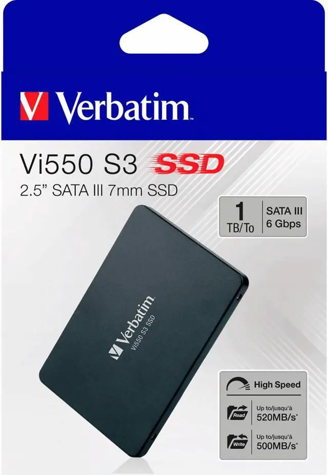 Alt view image 3 of 9 - Verbatim 1TB Vi550 SATA III 2.5 Internal SSD 49353