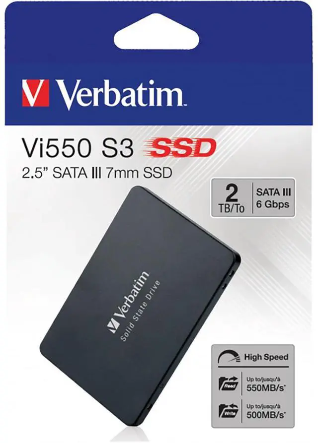 Alt view image 2 of 8 - Verbatim Vi550 2TB 2.5" SATA III Internal Solid State Drive 49354