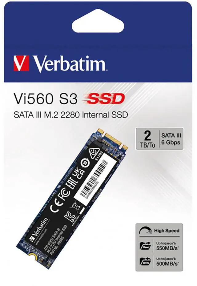 Alt view image 3 of 8 - Verbatim Vi560 2TB M.2 2280 SATA Internal Solid State Drive 49365
