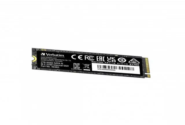 Alt view image 8 of 8 - Verbatim Vi560 2TB M.2 2280 SATA Internal Solid State Drive 49365