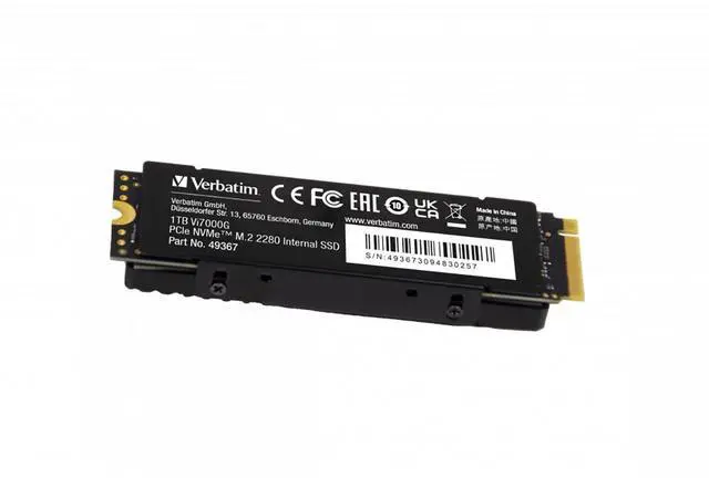 Alt view image 6 of 8 - Verbatim Vi7000 1TB PCIe NVMe M.2 2280 Internal SSD 49367