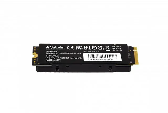 Alt view image 7 of 8 - Verbatim Vi7000 1TB PCIe NVMe M.2 2280 Internal SSD 49367