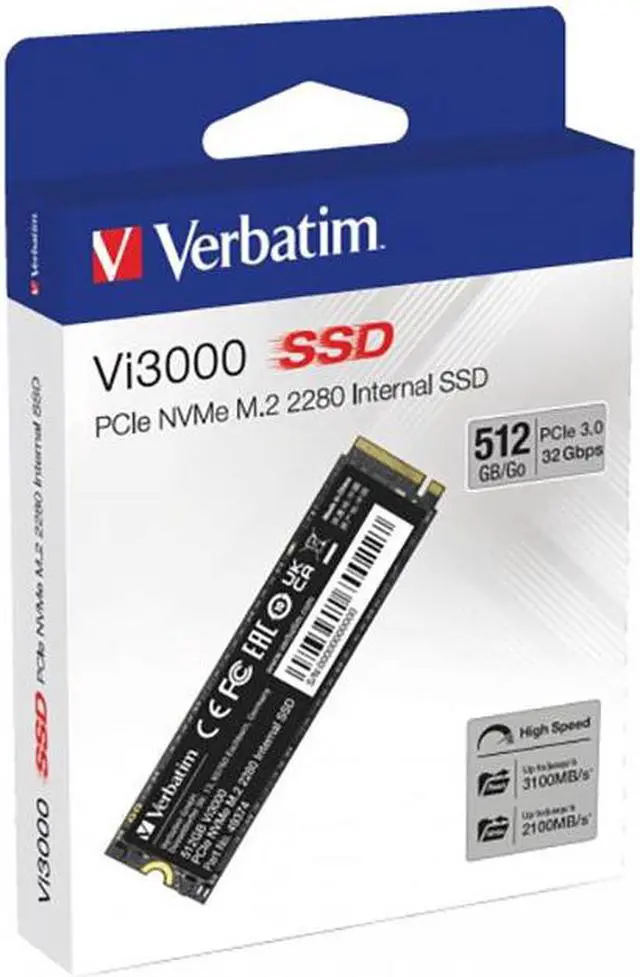 Alt view image 4 of 7 - Verbatim Verbatim 512GB Vi3000 Internal SSD