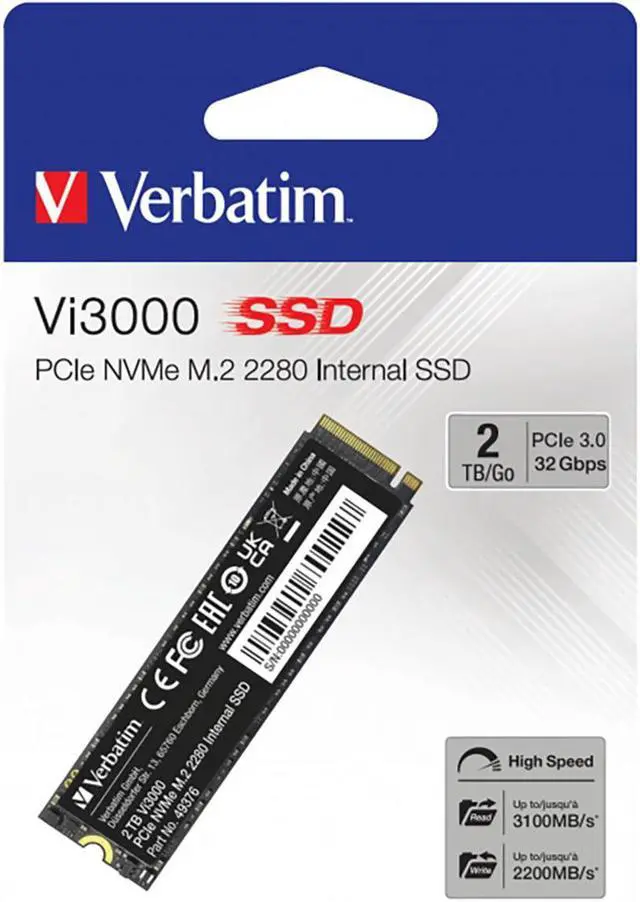 Main image of Verbatim Verbatim 2TB Vi3000 Internal SSD #49376