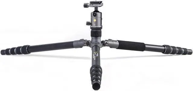 Alt view image 3 of 7 - Vanguard VANGUARD VEO3GO235AB Compact Aluminum Travel Tripod with Ball Head, Monopod Option, Smart Phone Holder and Bluetooth Remote, Black
