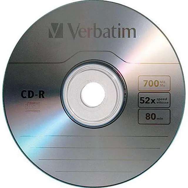 Alt view image 19 of 20 - Verbatim 700MB 52X CD-R 50 Packs Spindle Disc Model 94691  PROMO