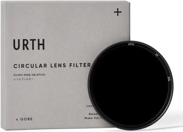 Alt view image 2 of 7 - Urth 77mm Circular ND1000 10-Stop Lens Filter Plus+ #UND1000PL77