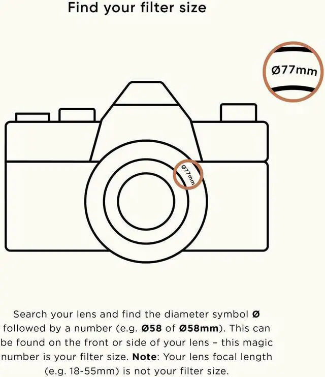 Alt view image 6 of 6 - Urth 58mm ND Coverage Kit Plus+ with ND2, ND4, ND8, ND64 & ND1000 Lens Filter