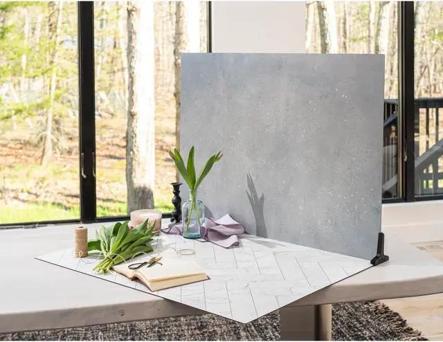 Alt view image 8 of 8 - V-FLAT WORLD Duo Board - 30x40" Surface Board, Zigzag Marble White/Black #00815L