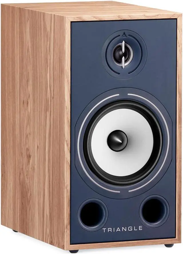 Alt view image 5 of 5 - Triangle Borea Br03 Hi-Fi Bookshelf Speakers - Light Oak Blue (Pair)