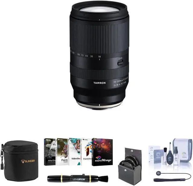 Main image of Tamron 17-70mm f/2.8 Di III-A VC RXD Lens for Fujifilm X Bundle with 67mm Filter Kit, Lens Case, Lens Cleaner, Corel PC Software Kit, Cleaning Kit, Universal Lens Cap Tether