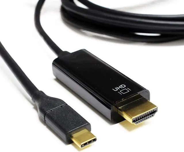 Alt view image 2 of 2 - Tera Grand 10' USB 3.1 Type C Male to HDMI Male Cable, Black #USB31-CHDMI-10