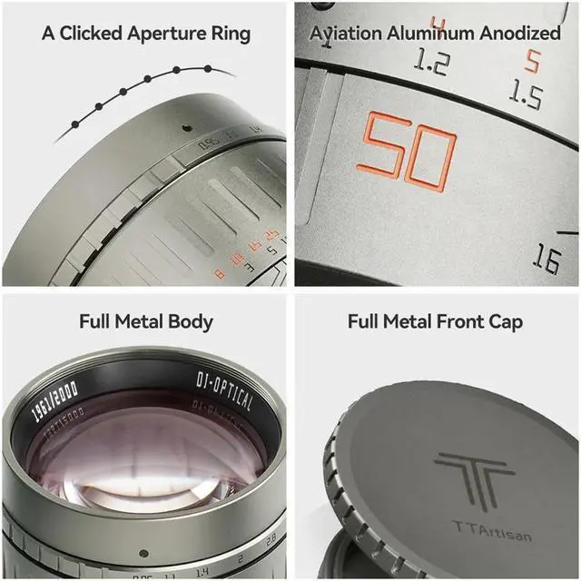 Alt view image 3 of 3 - TTArtisan 50mm f/0.95 Lens for Leica M, Titanium