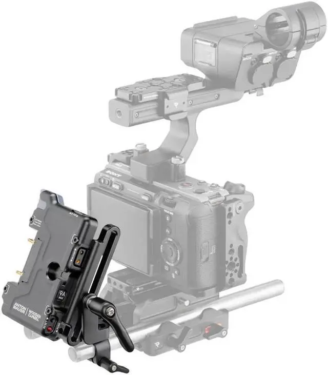 Alt view image 2 of 6 - Wooden Camera Micro Battery Plate Slide for Sony FX3/FX30 Cameras, Gold Mount