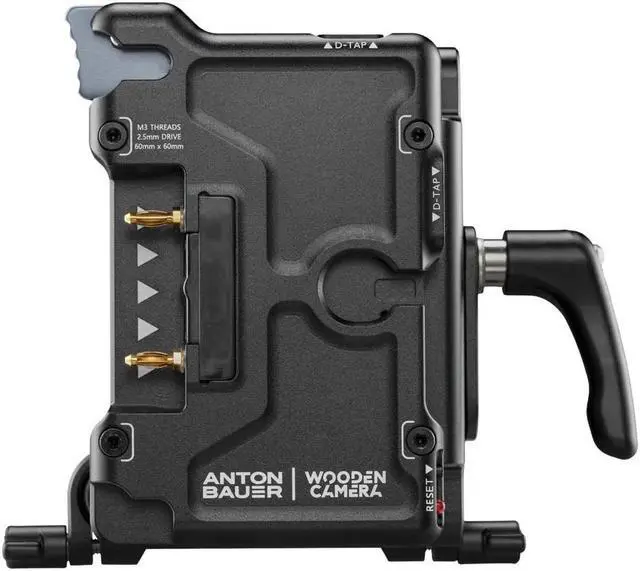 Alt view image 3 of 6 - Wooden Camera Micro Battery Plate Slide for Sony FX3/FX30 Cameras, Gold Mount