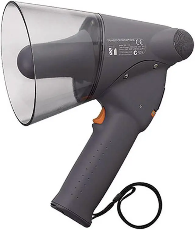 Main image of TOA Electronics ER-1203 Splash-proof Hand Grip Type Megaphone, Dark Gray #ER1203