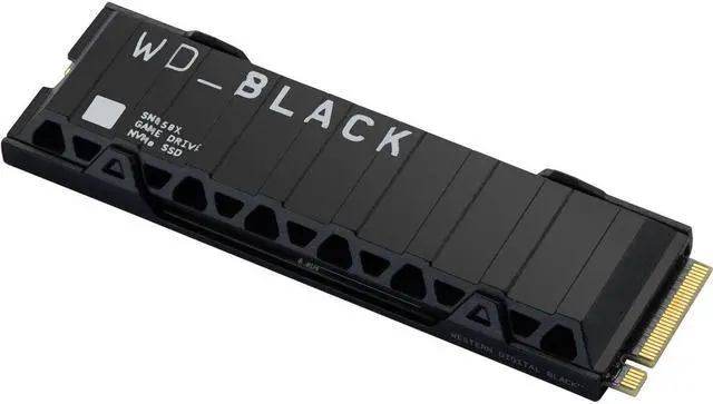 Alt view image 4 of 8 - WD_BLACK SN850X NVMe SSD WDBB9H0020BNC - SSD - 2 TB - internal - M.2 2280 - PCIe 4.0 (NVMe) - integrated heatsink - blac