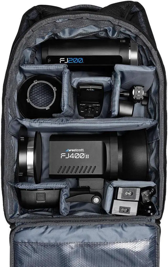 Alt view image 2 of 2 - Westcott FJ400 II/200 2-Light Portable Portrait Flash Kit with FJ-X3 S Wireless Trigger for Sony Cameras