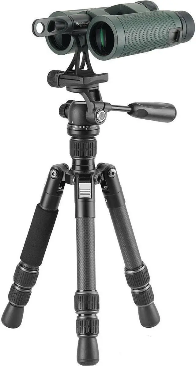 Alt view image 6 of 7 - Vanguard VESTA GO T 233CP 3-Section Carbon Fiber Table Top Tripod with VEO PH-24 Pan Head