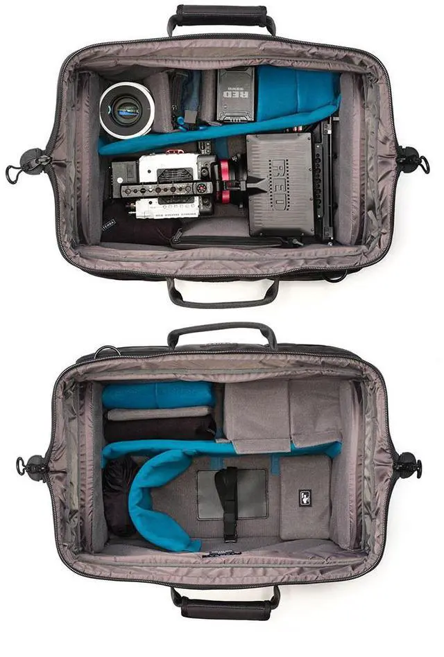 Alt view image 3 of 7 - Tenba Cineluxe v2 Shoulder Bag 21 Hightop for Camcorders,Cinema Cameras,ENG Rigs