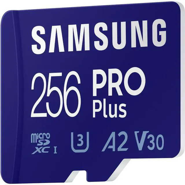 Alt view image 5 of 5 - SAMSUNG PRO Plus 256GB microSDXC Flash Card w/ Adapter Model MB-MD256SA/AM