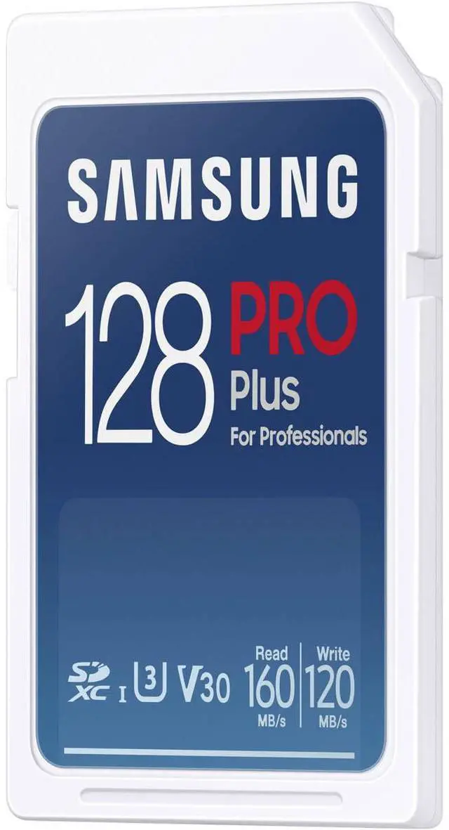 Alt view image 3 of 11 - Samsung Samsung 128GB PRO Plus UHS-I SDXC Memory Card, Blue #MB-SD128S/AM