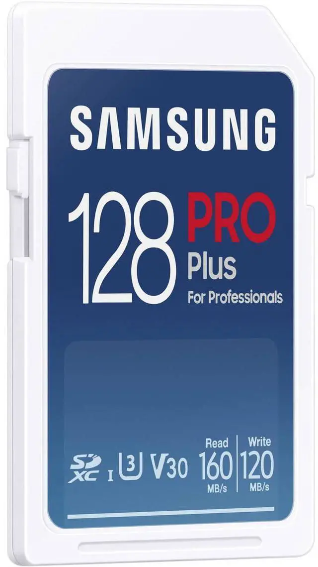 Alt view image 2 of 11 - Samsung Samsung 128GB PRO Plus UHS-I SDXC Memory Card, Blue #MB-SD128S/AM