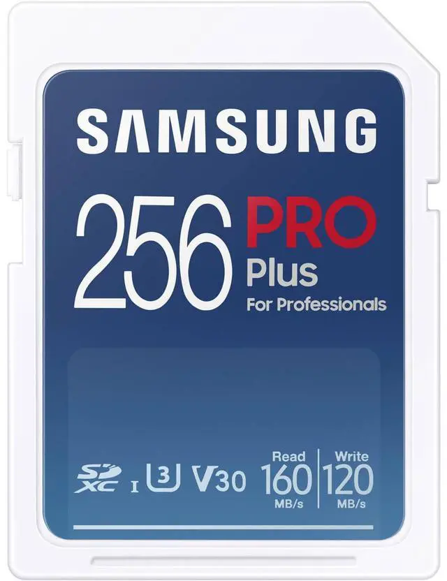 Main image of Samsung Samsung 256GB PRO Plus UHS-I SDXC Memory Card, Blue #MB-SD256S/AM