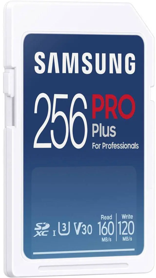 Alt view image 2 of 12 - Samsung Samsung 256GB PRO Plus UHS-I SDXC Memory Card, Blue #MB-SD256S/AM