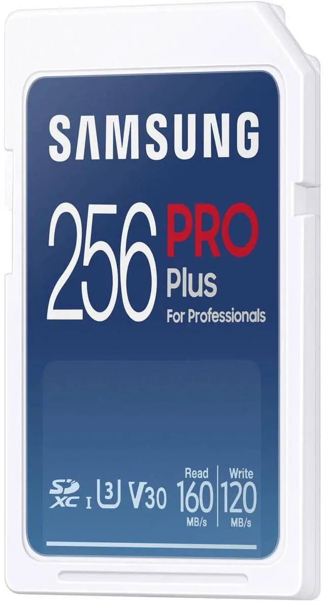 Alt view image 3 of 12 - Samsung Samsung 256GB PRO Plus UHS-I SDXC Memory Card, Blue #MB-SD256S/AM