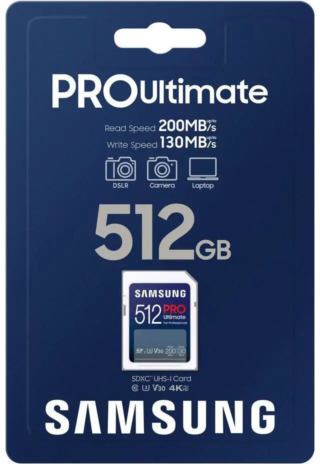 Alt view image 4 of 10 - Samsung SAMSUNG 512GB SD PRO ULTIMATE FULL SIZE #MB-SY512S/AM