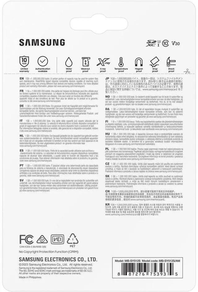 Alt view image 5 of 10 - Samsung SAMSUNG 512GB SD PRO ULTIMATE FULL SIZE #MB-SY512S/AM