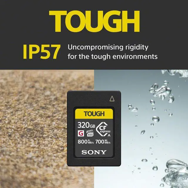 Alt view image 10 of 14 - Sony CFexpress 320GB Type A Memory Card with 800MB/s Read & 700MB/s Write speed