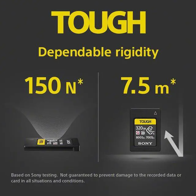 Alt view image 12 of 14 - Sony CFexpress 320GB Type A Memory Card with 800MB/s Read & 700MB/s Write speed