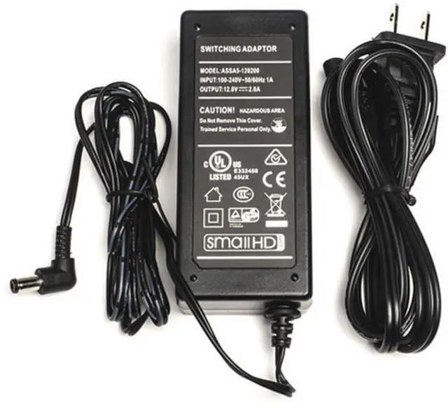 Main image of SmallHD 12V-2A U.S. Power Supply #PWR-ADP-US-BAR-12V-2A-CE
