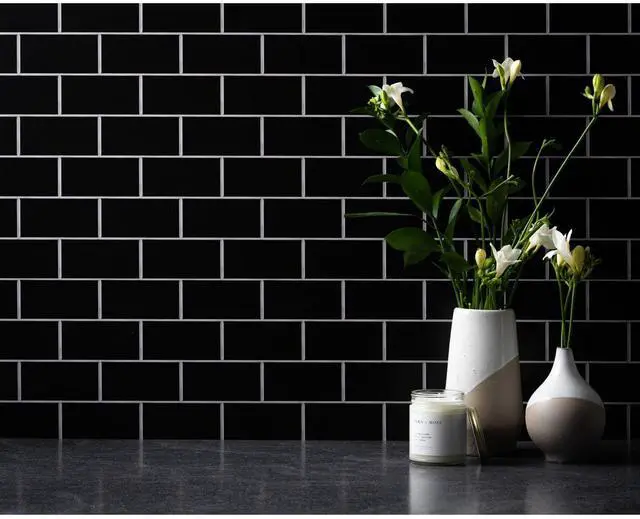 Alt view image 6 of 7 - V-FLAT WORLD Duo Board - 30x40" Double Sided Surface Board, White Subway Tile/Ebony Subway Tile