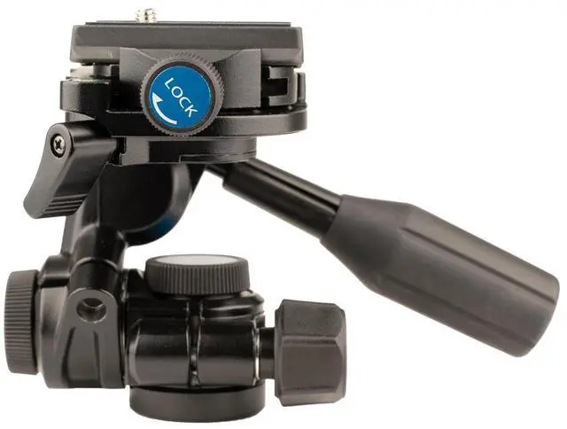 Alt view image 7 of 8 - slik pro al-324-3wfc aluminum tripod kit with sh-747fc 3-way pan head w/friction control, black (613-374)