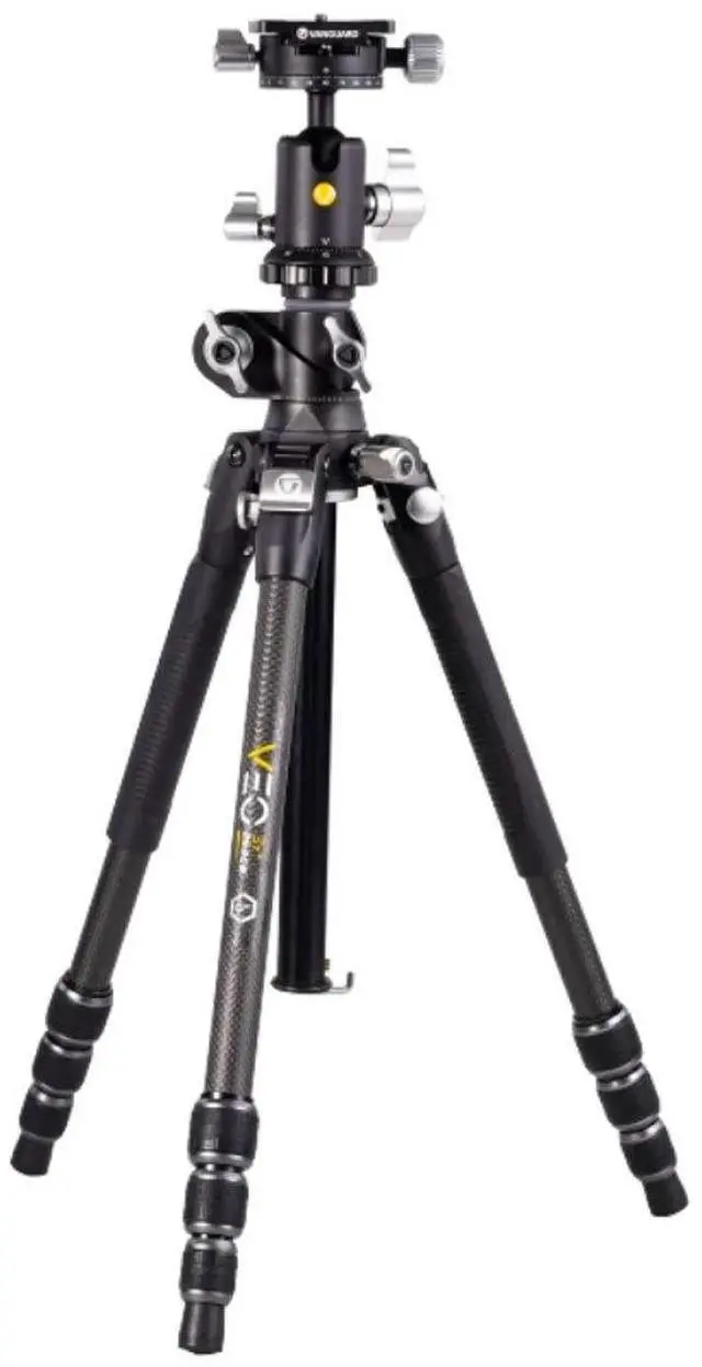 Main image of Vanguard VEO 3T+ 264CB 160S 4-Section Carbon Fiber Travel Tripod with Ball Head, Black