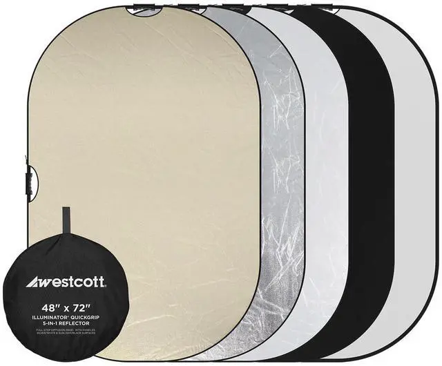 Main image of Westcott Illuminator 48x72" QuickGrip 5-In-1 Reflector