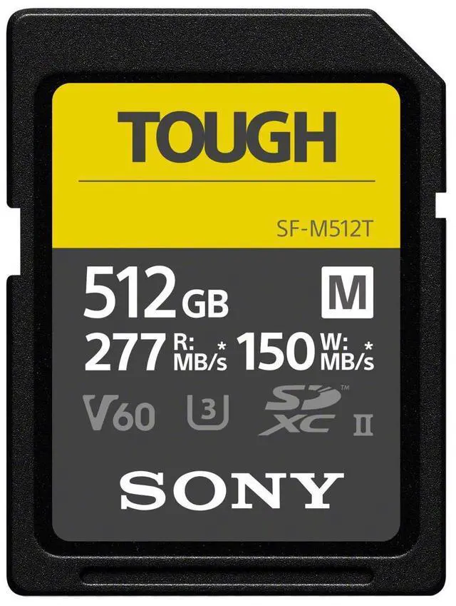 Alt view image 2 of 5 - Sony SF-M Series Tough 512GB UHS-II SDXC Memory Card, 2-Pack, Bundle with CFexpress Type-B and SD UHS-II Card Reader