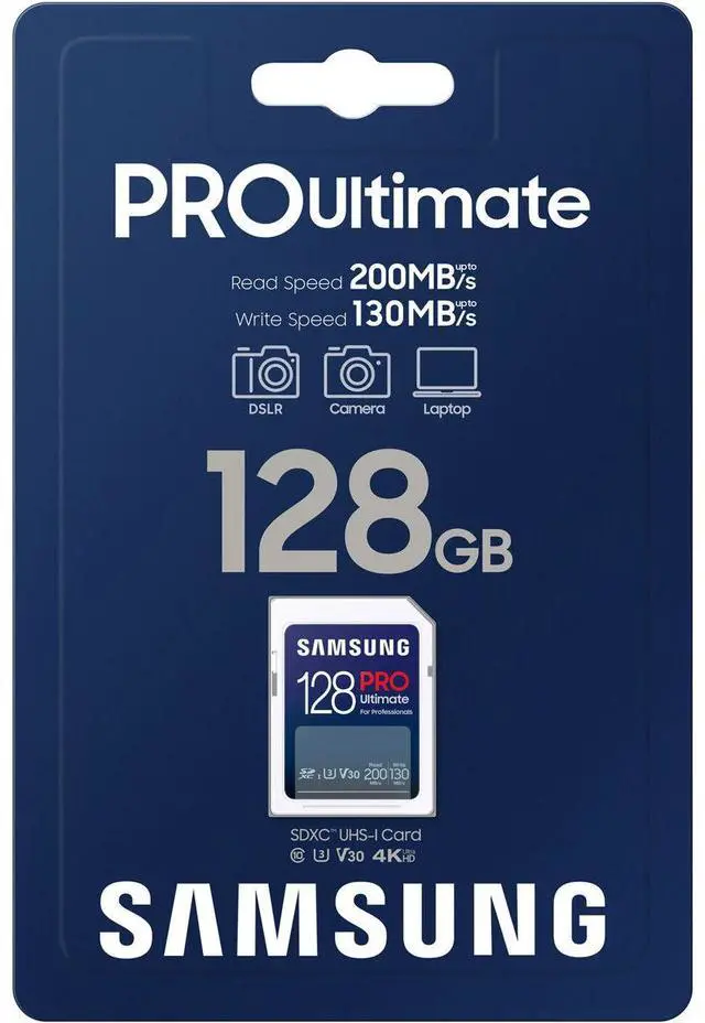 Alt view image 5 of 9 - Samsung SAMSUNG 128GB SD PRO ULTIMATE FULL SIZE #MB-SY128S/AM