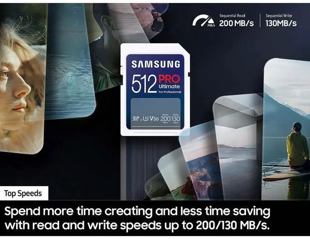 Alt view image 7 of 9 - Samsung SAMSUNG 128GB SD PRO ULTIMATE FULL SIZE #MB-SY128S/AM