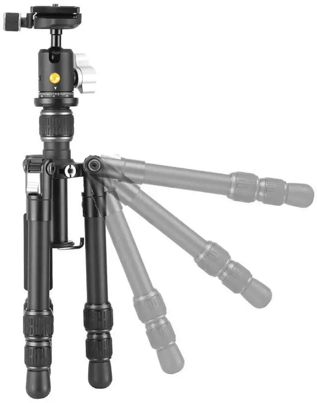 Alt view image 5 of 7 - Vanguard VESTA GO T 203AB 3-Section Aluminum Table Top Tripod with VEO BH-45 Ball Head