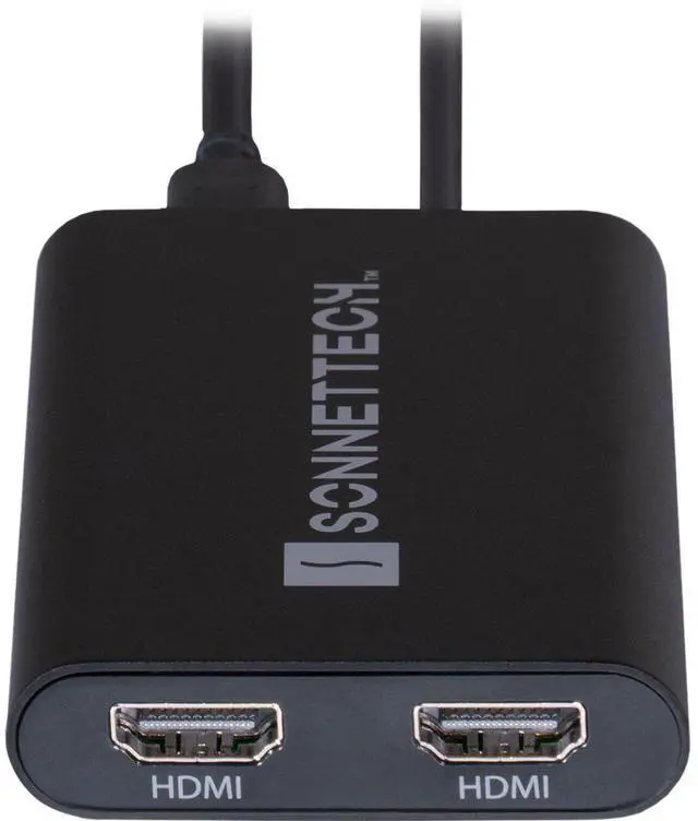 Alt view image 3 of 7 - Sonnet DisplayLink USB Type-C to Dual HDMI Adapter #USBC-DHDMI