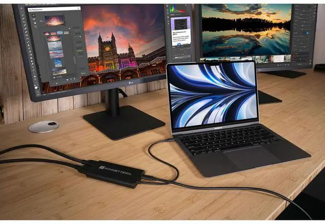 Alt view image 7 of 7 - Sonnet DisplayLink USB Type-C to Dual HDMI Adapter #USBC-DHDMI